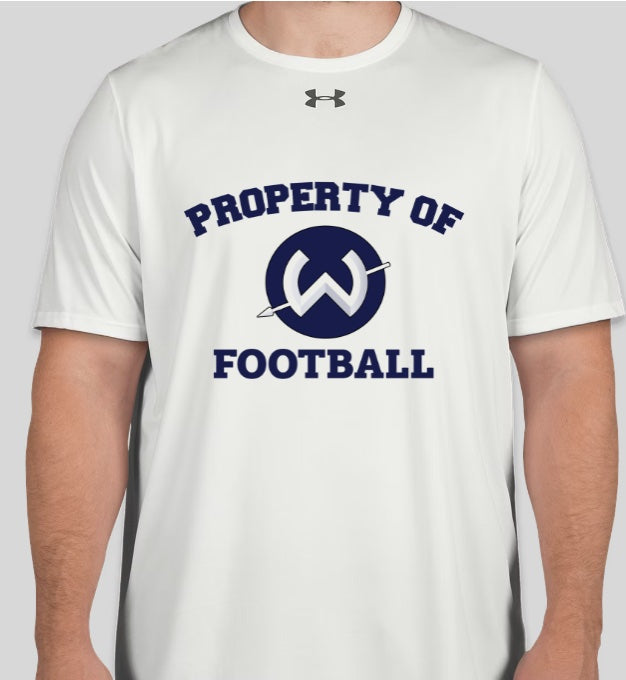 Warrior 'Property Of' T-Shirt Short Sleeve - Adult (Cannot Personalize)